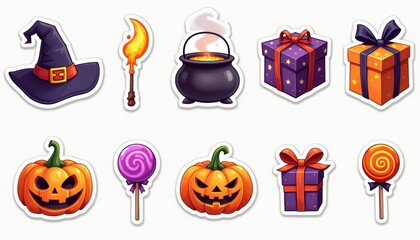  Halloweenthemed stickers for festive fun