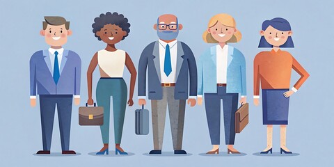 Diverse Business Professionals, CEO, Marketer, Accountant, Multicultural Teamwork