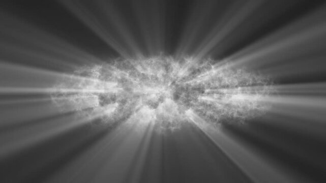 Abstract animated background with white light