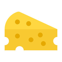 Cheese Vector Flat Icon Design