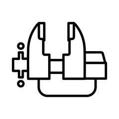Vise line icon