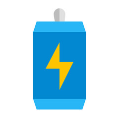 Energy Drink Vector Flat Icon Design