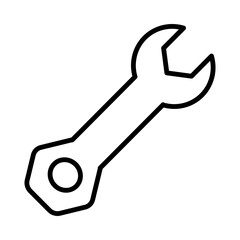 Wrench line icon