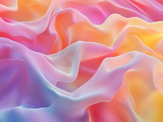 Fototapeta premium Colorful Abstract Wavy Fabric