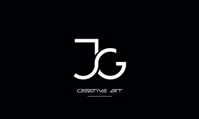 JG, GJ, J, G abstract letters logo monogram