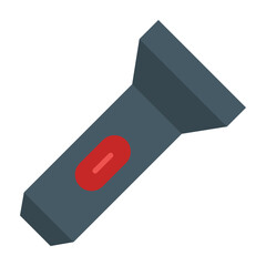 Flashlight Vector Flat Icon Design