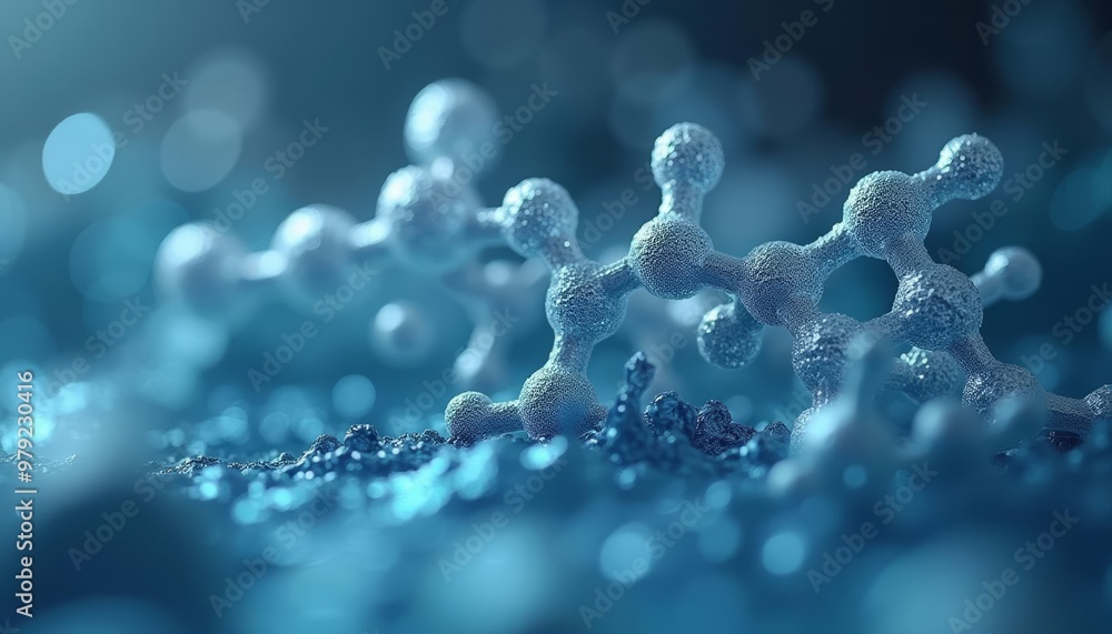 Canvas Prints  Molecular marvels  A closeup view of scientific beauty