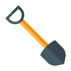 Shovel Vector Flat Icon Design