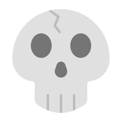 Skull Vector Flat Icon Design