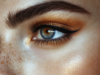 Obraz premium smokey, eyes, smokey eyes, auge, frau, schönheit, gesicht, auge, makro, iris, augenbraue, close up, blick, wimper, pupille, wimper, make-up, haut, traumbild, augapfel, blau, mascara, nah, close up, br