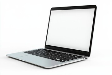 Fototapeta premium Laptop Mockup on Isolated white background created with Generative AI