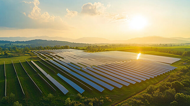 solarpark, solar, solarfelder, solar feld, himmel, landschaft, natur, abendrot, feld, green, gras, ackerbau, wiese, sommer, sonne, b&auml;uerlich, cloud, cloud, blau, hills, anblick, sonnenaufgang, land, b