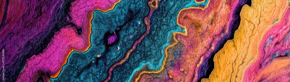 Poster vibrant abstract texture showcasing colorful layers of paint and vibrant patterns for artistic backg