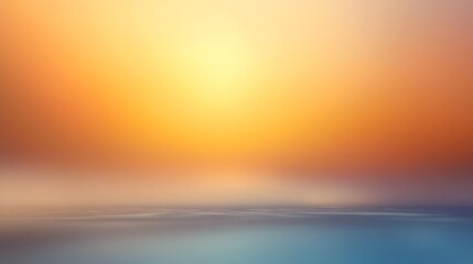 Obraz premium Abstract Blurred Sunset Sky Over Water