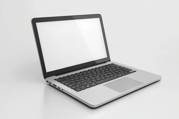 Fototapeta premium Laptop Mockup on Isolated white background created with Generative AI