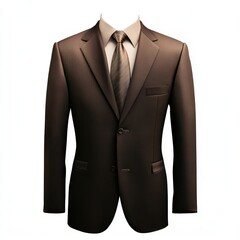 A suit with a tie clothing brown professional.