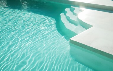 clean and beauty modern pool
