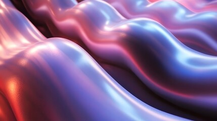 Obraz premium Abstract Purple and Blue Wavy Liquid Background