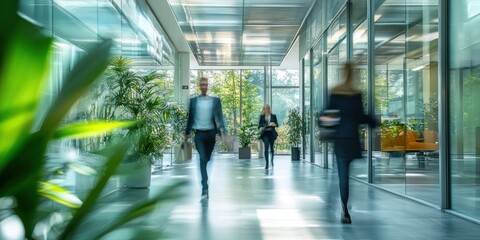 Business people plants business indoors.