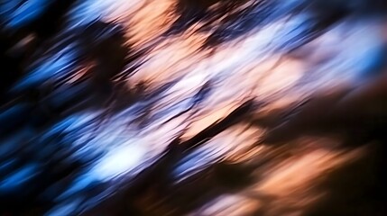 Abstract Blue and Orange Swirling Background