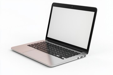 Fototapeta premium Laptop Mockup on Isolated white background created with Generative AI