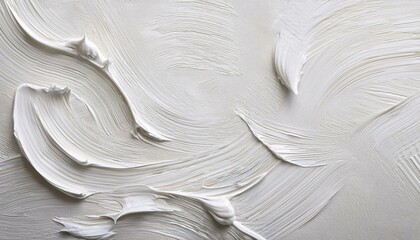 Obraz premium Closeup of a canvas with textured background and abstract white brush strokes