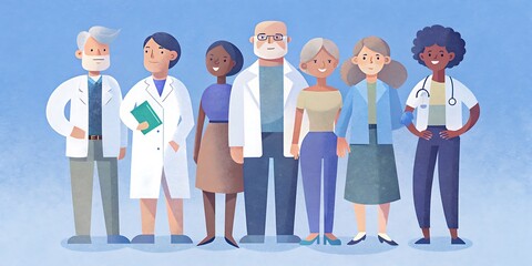 Fototapeta premium Diverse Skilled Workers: Professor, Pharmacist, Photographer - Celebrating Professionalism and Diversity