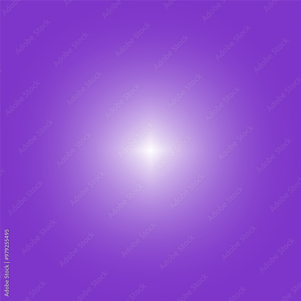 Poster purple gradient background. bright white center glow. smooth radial transition. abstract vector back