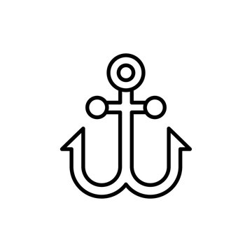 recommend clip art: Anchor outline icons, minimalist vector illustration ,simple transparent graphic element .Isolated on white background