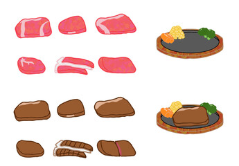 The steak