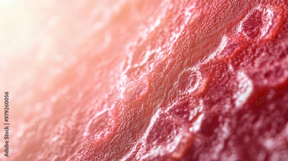 Poster close-up view of textured surface with vibrant colors and intricate details, showcasing natural patt