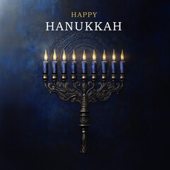 Happy Hanukkah: Elegance Illuminated