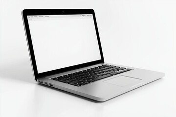 Fototapeta premium Laptop Mockup on Isolated white background created with Generative AI