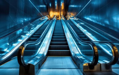 Fototapeta premium Escalator stairs 