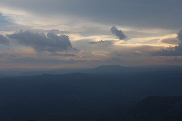 sunrise over the mountains