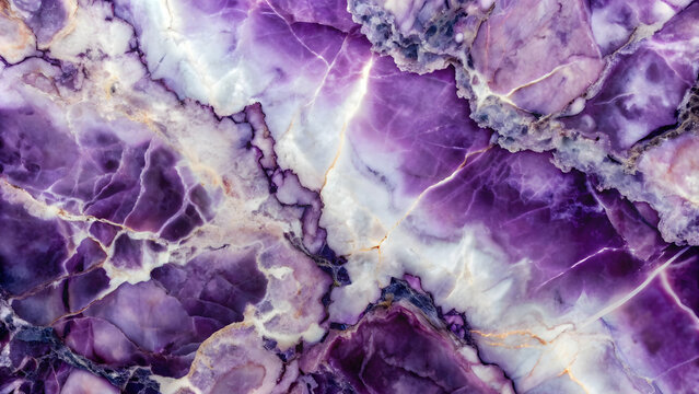 Abstract background with amethyst effect texture featuring shades of purple and white marble patterns, Amethyst, abstract