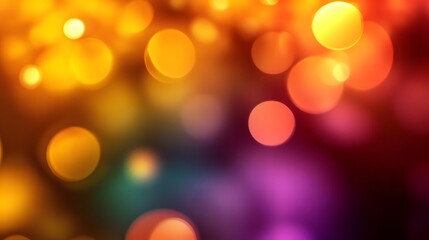 Fototapeta premium Abstract Blurred Background with Warm Colors and Bokeh Lights