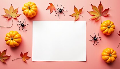 Fototapeta premium Autumns charm Halloweens delight