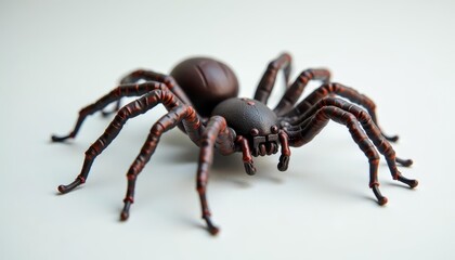  A closeup of a meticulously crafted toy spider