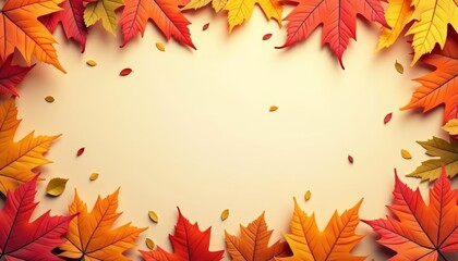 Fototapeta premium Autumns Palette A Seasonal Celebration