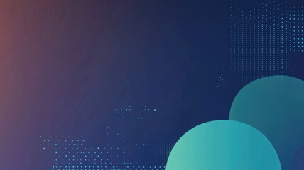 A blue background with a bunch of dots and a green circle