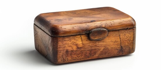 Vintage wooden box with a worn aged appearance and rustic charm perfect for storing and displaying treasured belongings collectibles and heirlooms