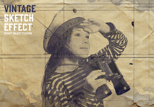 Vintage Sketch Effect with Generative AI