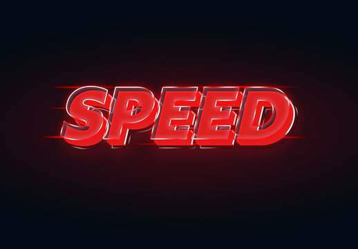 Text Effect Glow Speed