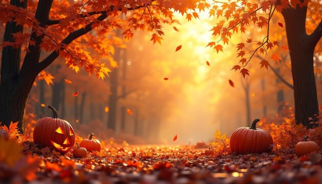  Autumns golden glow with festive pumpkins