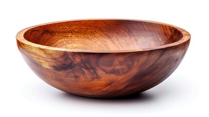 Beautifully Crafted Wooden Bowl with Warm Organic Texture for Serving Food Decorating Homes and Enhancing Rustic Farmhouse Kitchens and Dining Spaces