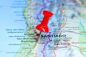 Rancagua, Chile pin on map