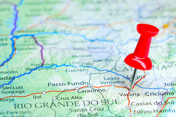 Vacaria, Rio Grande do Sul, Brazil pin on map
