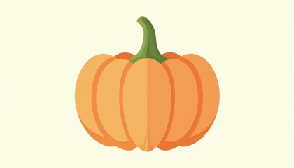  A ripe vibrant pumpkin ready for harvest