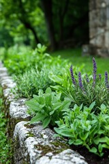 Organic herb garden grown hydroponically, no pesticides, rich in vitamins, displayed in a vibrant and healthy setting